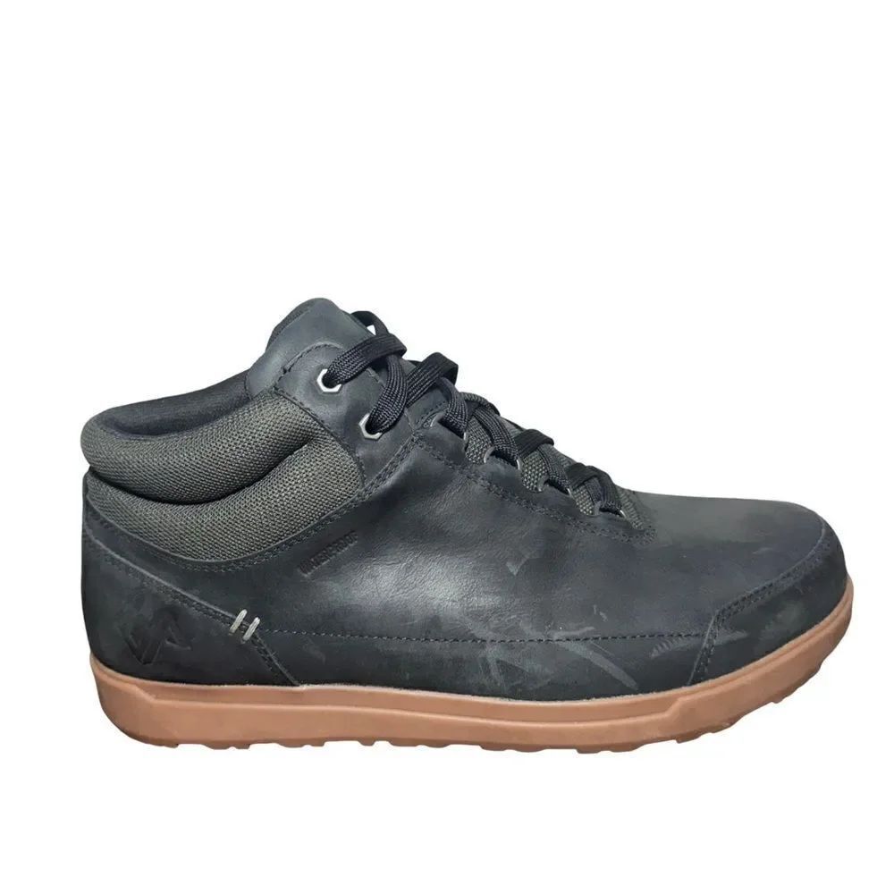 Forsake Phil Mid Black Leather Waterproof Sneaker Boot Men's Size 10